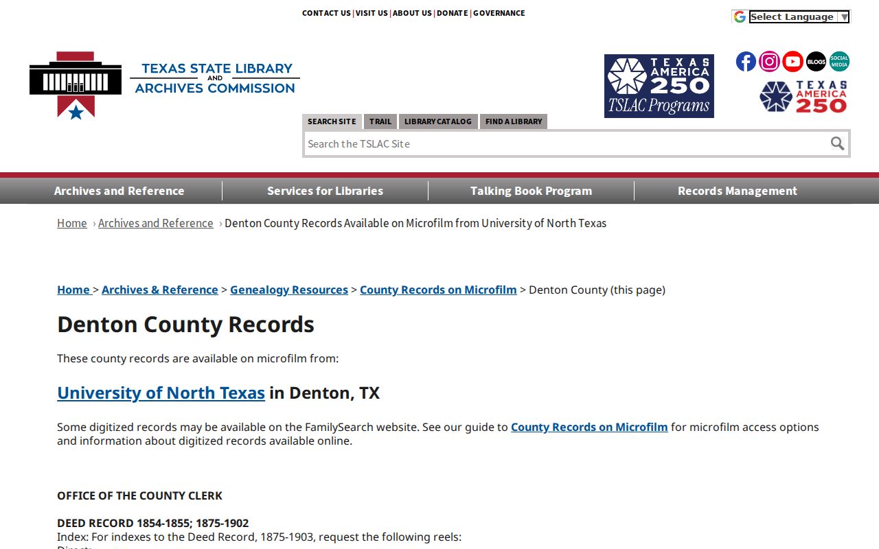 Lewisville city directory research using TSLAC Denton microfilm guide